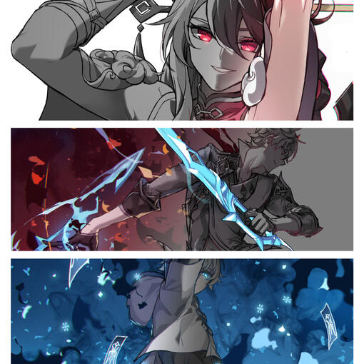 Grayscale Technique (coloring)